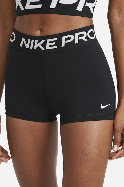 Nike, Къс фитнес клин 365 Dri-FIT с лого, Черен