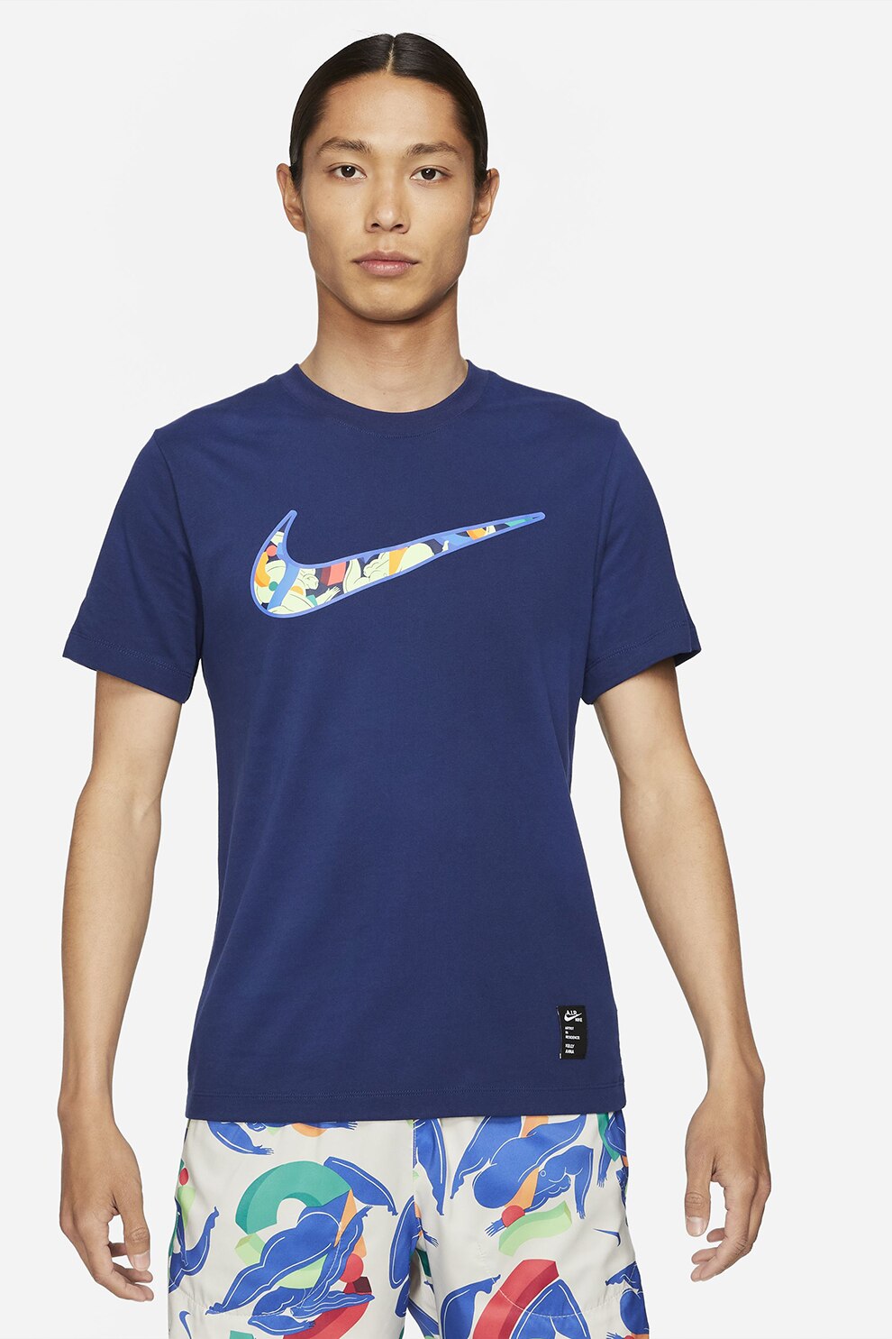 Nike, Tricou pentru alergare A.I.R. Kelly Anna London, Bleumarin/Corai/Verde