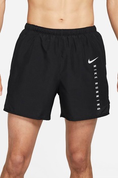 Nike, Pantaloni scurti cu detalii reflectorizante si tehnologie Dri-FIT pentru alergare Run Division, Negru