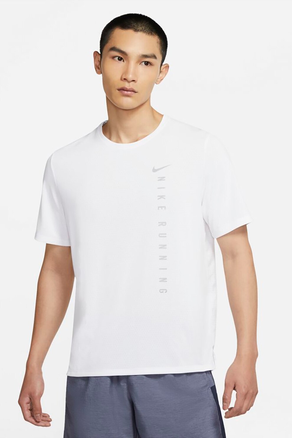 Nike, Tricou cu tehnologie Dri-FIT pentru alergare Miler Run Division, Alb