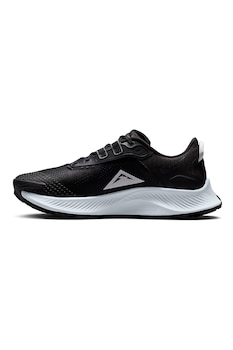 Nike, Pantofi cu talpa cu pete decorative pentru alergare Pegasus Trail 3, Negru/Alb Nike, Pantofi cu talpa cu pete decorative pentru alergare Pegasus Trail 3, Negru/Alb