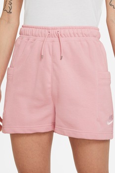 Nike, Pantaloni scurti de jerseu cu snur Air, Roz pastel/Alb Nike, Pantaloni scurti de jerseu cu snur Air, Roz pastel/Alb