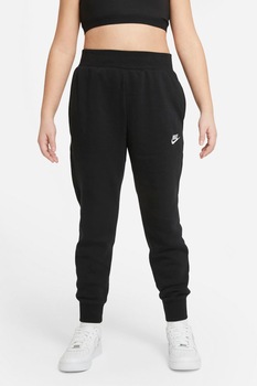 Nike, Pantaloni sport cu buzunare oblice NSW Club, Negru/Alb Nike, Pantaloni sport cu buzunare oblice NSW Club, Negru/Alb