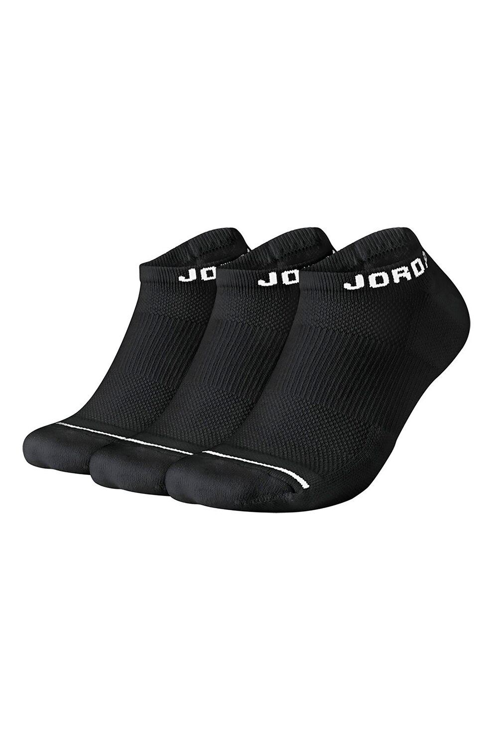 Nike, Set de sosete scurte unisex pentru antrenament - 3 perechi, Negru