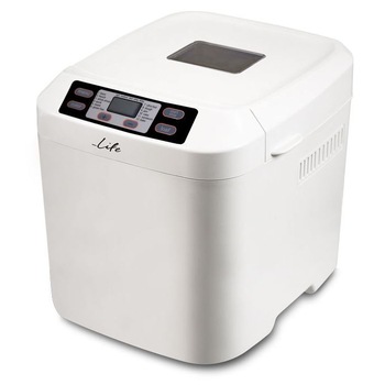 Masina de paine Life Artos, 550 W, 1000g, 12 programe, pregatire automata aluat, forma detasabila, LCD, mentinere cald Masina de paine Life Artos, 550 W, 1000g, 12 programe, pregatire automata aluat, forma detasabila, LCD, mentinere cald