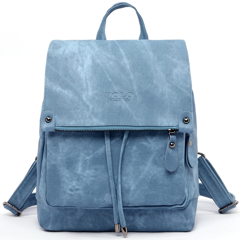 Geanta de piele tip rucsac, Vicuna Polo Windforce, Albastru