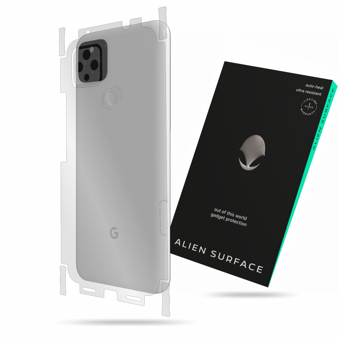 Folie Alien Surface, compatibila cu Google Pixel 4a 5G, protectie spate, laterale