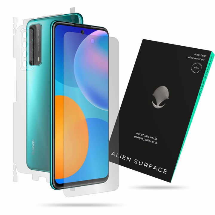 Alien Surface, Huawei P Smart (2021), képernyővédő fólia, hátsó, oldal
