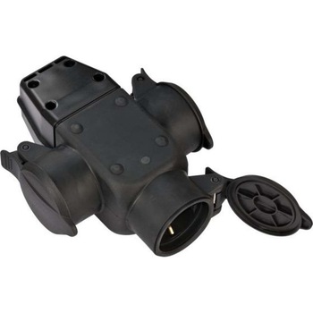 Cupla cauciuc Brennenstuhl, cu 3 iesiri, IP44 Cupla cauciuc Brennenstuhl, cu 3 iesiri, IP44