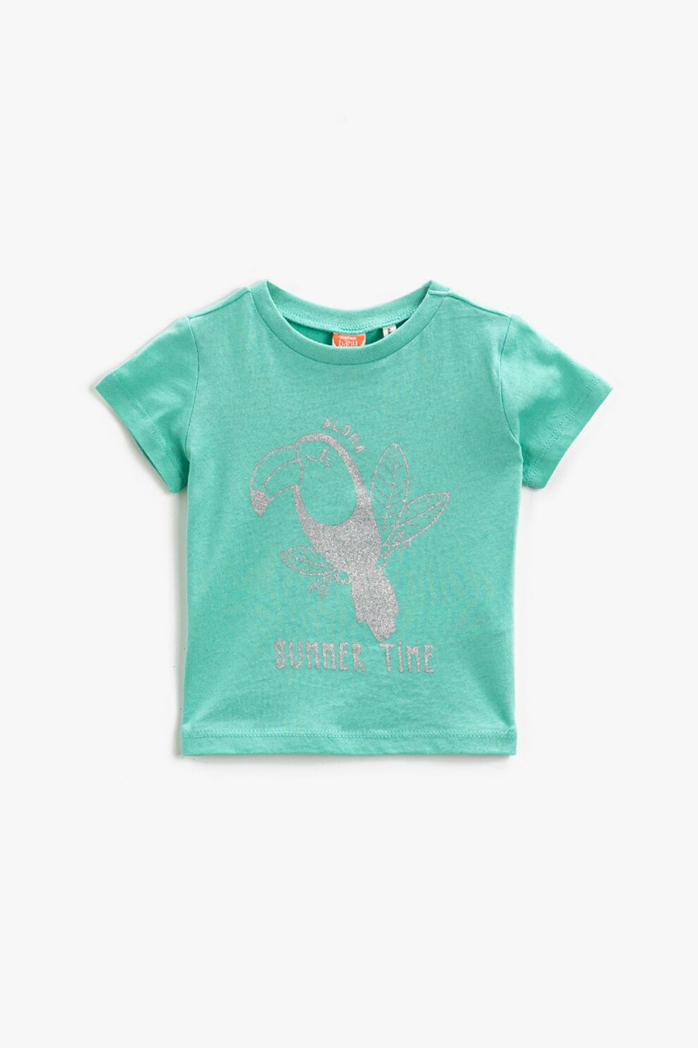 KOTON, Tricou cu imprimeu stralucitor, Verde menta