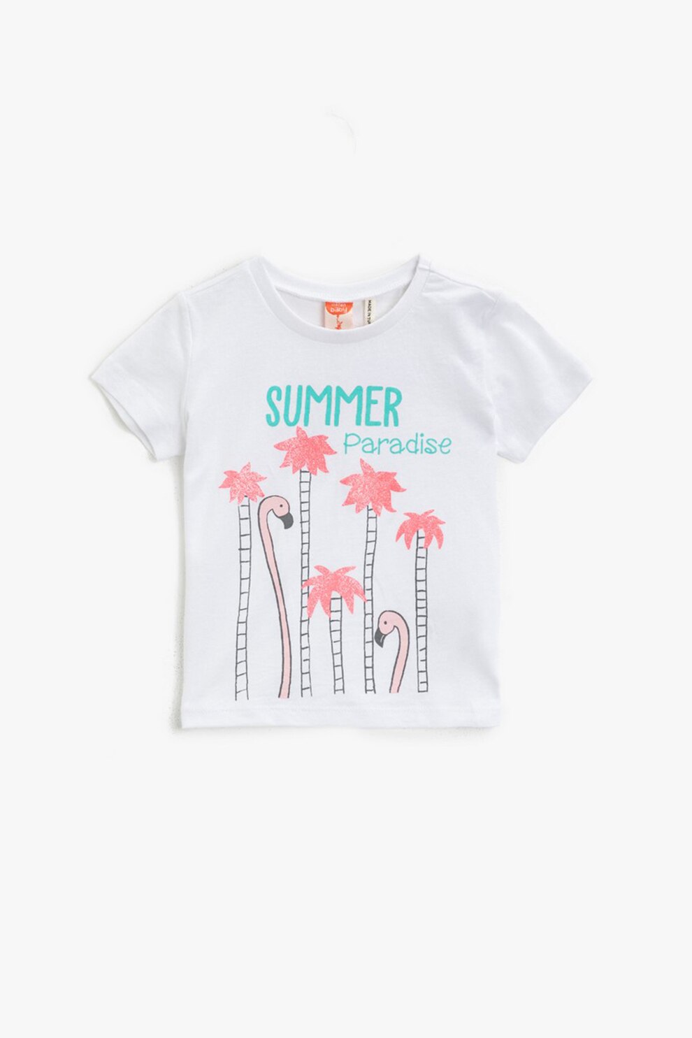 KOTON, Tricou cu imprimeu grafic, Alb, 68-74 CM