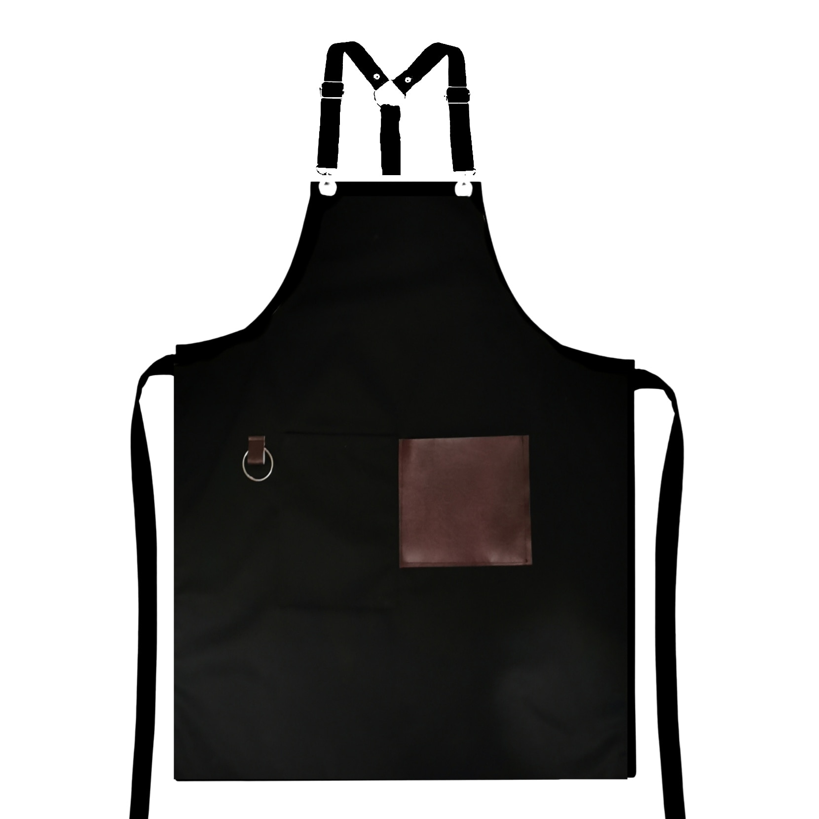 Sort barman, cu buzunare si bretele in x