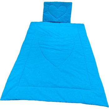 Set turcoaz pilotica 105x75 cm si pernuta nou-nascuti 40x30 cm, din bumbac ranforce, by Liz Line - PPranforce23 Set turcoaz pilotica 105x75 cm si pernuta nou-nascuti 40x30 cm, din bumbac ranforce, by Liz Line - PPranforce23