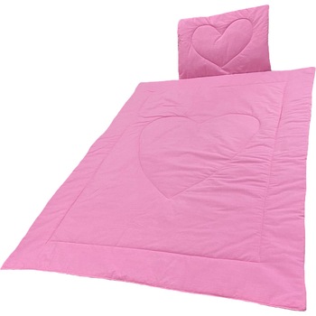 Set roz pilotica 105x75 cm si pernuta nou-nascuti 40x30 cm, din bumbac ranforce, by Liz Line - PPranforce26 Set roz pilotica 105x75 cm si pernuta nou-nascuti 40x30 cm, din bumbac ranforce, by Liz Line - PPranforce26