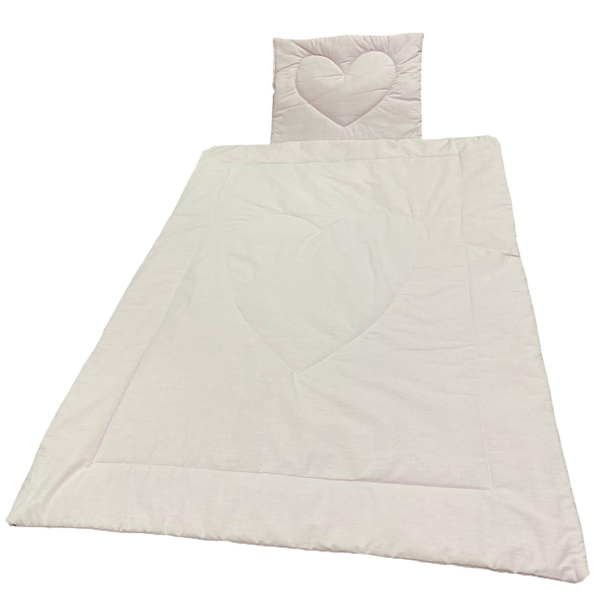 Set lila pilotica 105x75 cm si pernuta nou-nascuti 40x30 cm, din bumbac ranforce, by Liz Line - PPranforce22