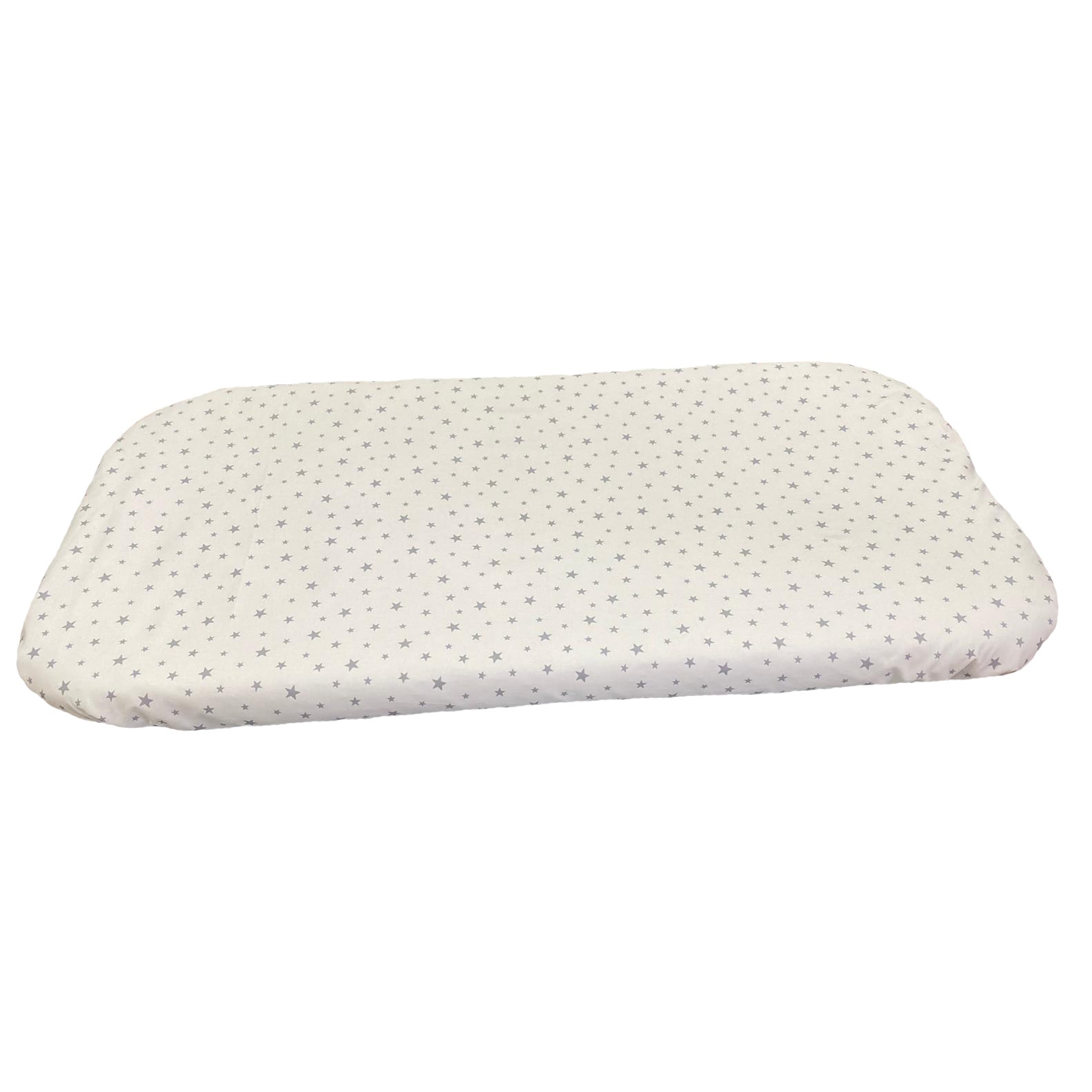 Cearceaf alb 144x90 cm cu elastic pentru patut nou-nascuti, din bumbac ranforce, by Liz Line - CnN7