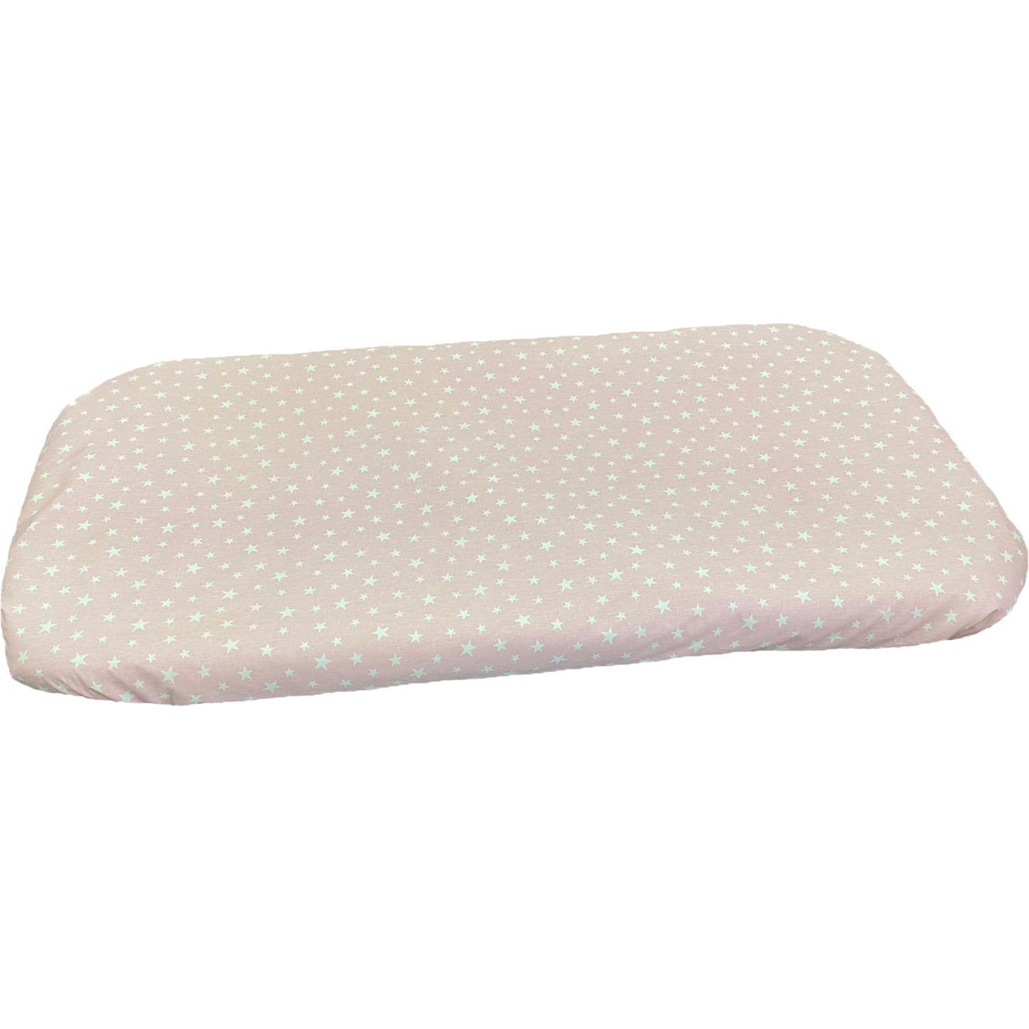 Cearceaf roz 144x90 cm cu elastic pentru patut nou-nascuti, din bumbac ranforce, by Liz Line - CnN9