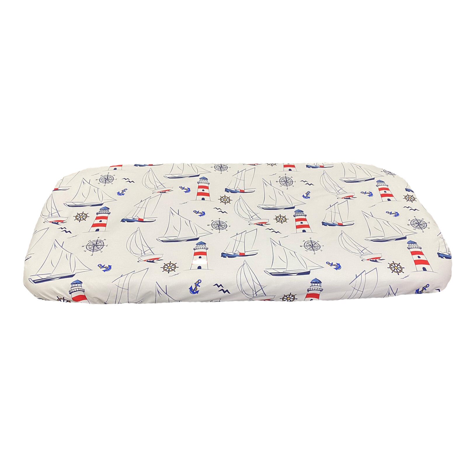 Cearceaf multicolor 144x90 cm cu elastic pentru patut nou-nascuti, din bumbac ranforce, by Liz Line - CnN18