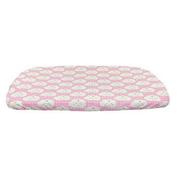 Cearceaf roz-alb 144x90 cm cu elastic pentru patut nou-nascuti, din bumbac ranforce, by Liz Line - CnN16 Cearceaf roz-alb 144x90 cm cu elastic pentru patut nou-nascuti, din bumbac ranforce, by Liz Line - CnN16