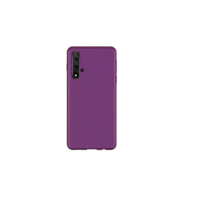 Husa Compatibila Cu Huawei Nova 5T, Silicon Slim, Visiniu