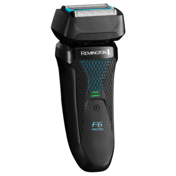 Aparat de ras, Remington, F6000 F6 StyleSeries Aqua cu lame vibratoare, timp de functionare de 60 de minute, timp de incarcare de 90 de minute, Negru