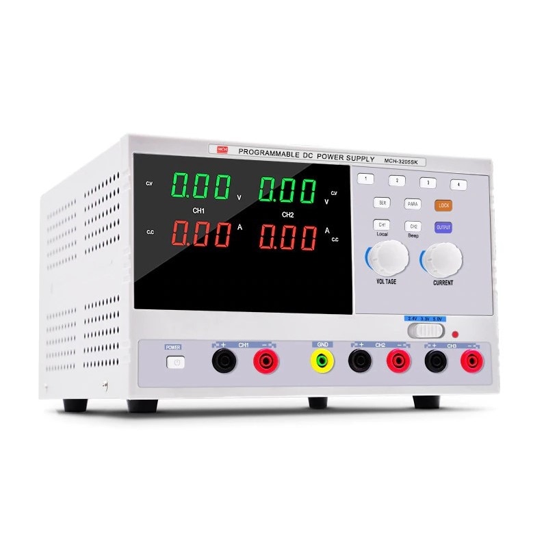 Sursa de laborator programabila cu 3 iesiri MCH-K3205SK 0-30V, 0-5A