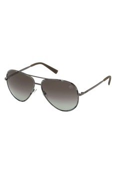 Timberland, Ochelari de soare aviator cu lentile polarizate, Gri hematit/Gri cenusa, 61-14-145 Standard Timberland, Ochelari de soare aviator cu lentile polarizate, Gri hematit/Gri cenusa, 61-14-145 Standard