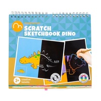 caiet cu desene imaginarium scratch sketchbook dino pentru a razui si desena 16 pagini de imagini cu dinozauri imagen 44_0_
0