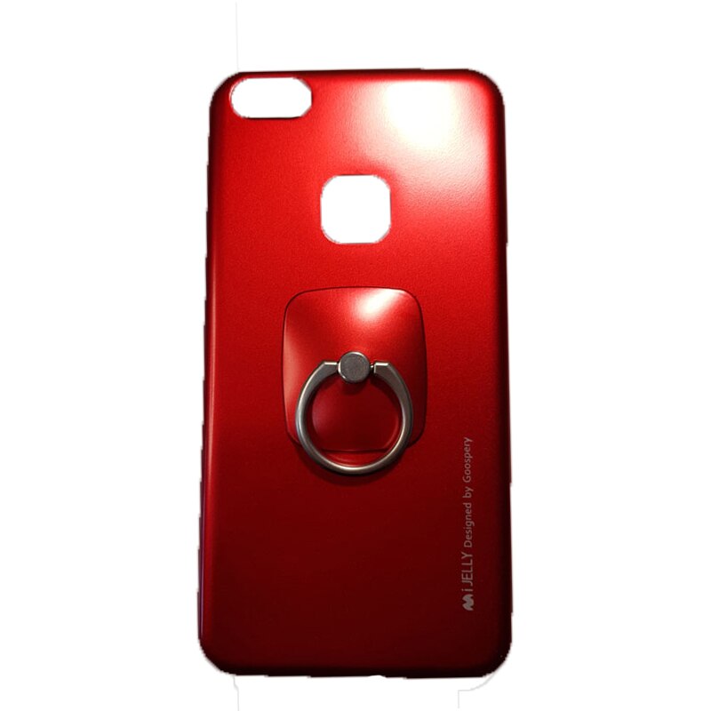 Husa pentru Huawei P10 Lite MERCURY Goospery Red cu inel