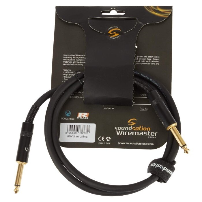 Cablu Boxa, Soundsation Wiremaster WM-PCJJ1, Jack (6.3mm) - Jack (6.3mm),1 m