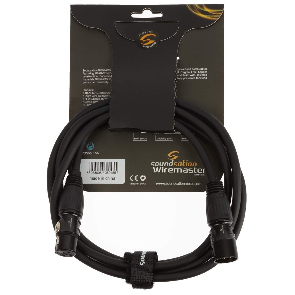 Cablu Microfon, Soundsation Wiremaster WM-PCBXX2, XLR (M) si XLR (F), 2 m