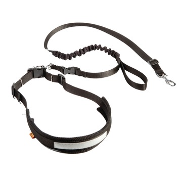 Kit Jogging, lesa pentru caine si curea de talie DINGO, Negru, 70 - 130 cm Kit Jogging, lesa pentru caine si curea de talie DINGO, Negru, 70 - 130 cm