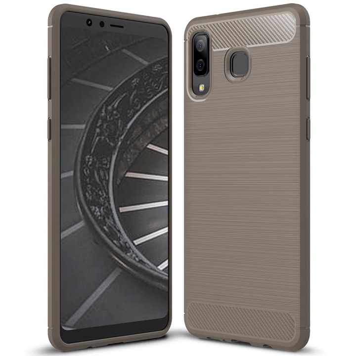 Husa de protectie pentru Samsung Galaxy A9 Star Lite, United Case, TPU, Finisaj mat, Gri