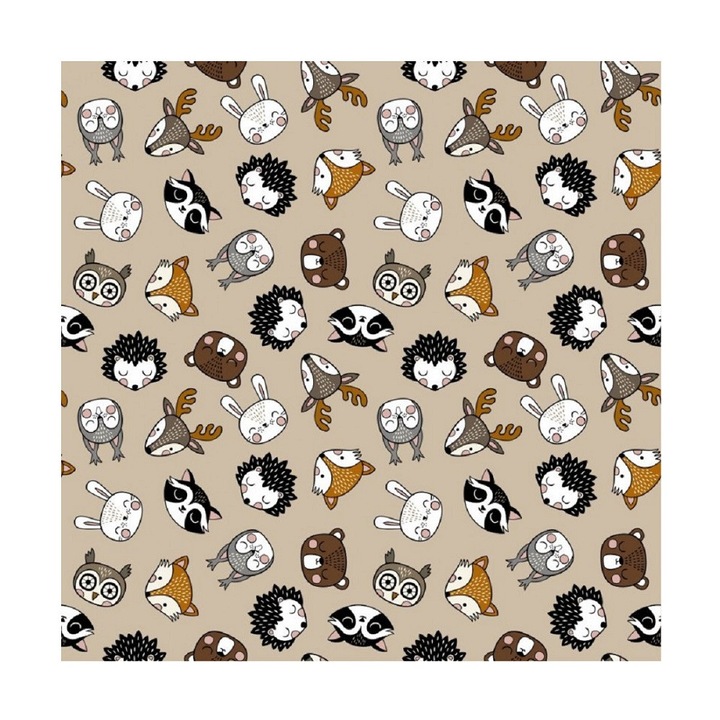 Autocolant Copii si Folie Decorativa Autoadeziva, Gekkofix®, Animale Salbatice si Animale din Padure, 45 cm x 2 m, Design Colorat si Atrativ, Ideal pentru Camere Copii, Jocuri Educative, Aplicare Usoara si Rezistenta, Decor Tematic si Interactiv