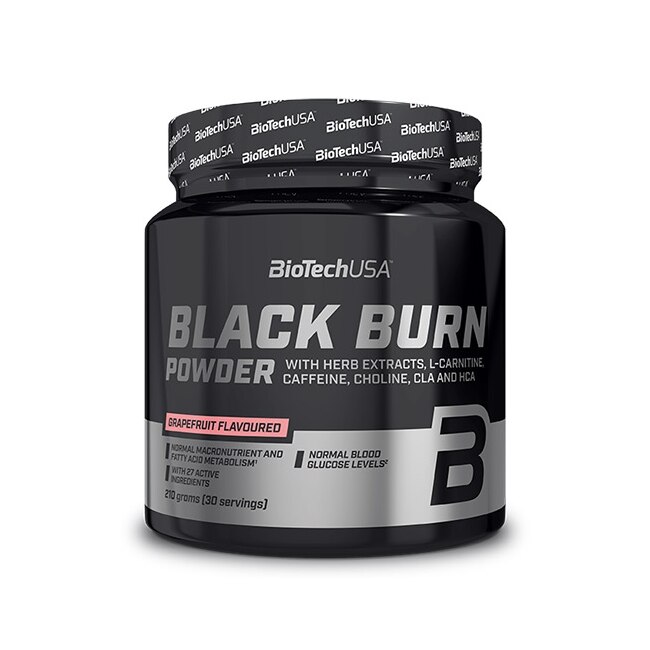 Supliment Alimentar, Biotech Usa, Black Burn Drink Powder Grapefruit, 0.210 Kg