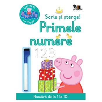 Peppa pig: exerseaza cu peppa. scrie si sterge.Primele numere, Neville Astley, Mark Baker Peppa pig: exerseaza cu peppa. scrie si sterge.Primele numere, Neville Astley, Mark Baker