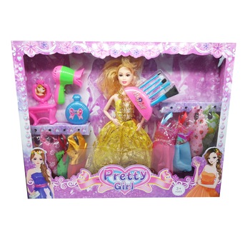 Set papusa Pretty Girl, cu accesorii Set papusa Pretty Girl, cu accesorii
