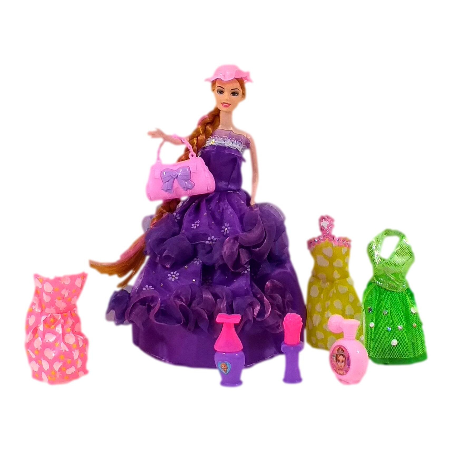 Set Papusa, Anabelle, rochite, palarie si accesorii