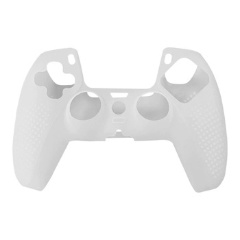 Husa Silicon Alba pentru controller PlayStation PS 5 Husa Silicon Alba pentru controller PlayStation PS 5