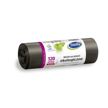 Saci de gunoi, ecologici, reciclati 100%, ldpe, rezistenti 120 litrii - 10 bucati Saci de gunoi, ecologici, reciclati 100%, ldpe, rezistenti 120 litrii - 10 bucati