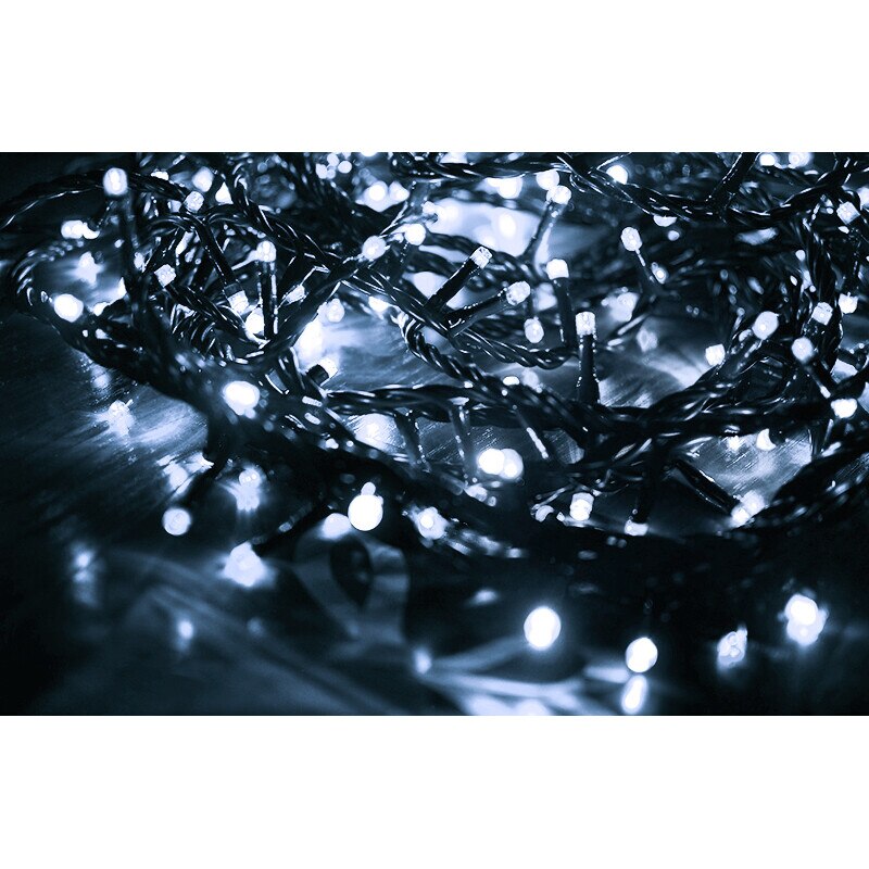 Instalatie luminoasa, Iso Trade, 500 Led-uri, 3.7 W, 230 V/31 V, Lumina rece, 53 m, Alb