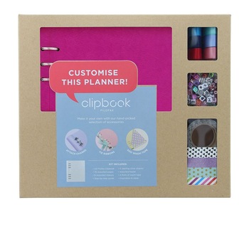 Kit creativ agenda A5 nedatata FILOFAX Clipbook Classic, Fuchsia Kit creativ agenda A5 nedatata FILOFAX Clipbook Classic, Fuchsia