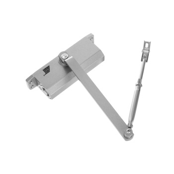 Amortizor cu brat Iso Trade, Pentru inchidere usa, 65-80 kg, Argintiu Amortizor cu brat Iso Trade, Pentru inchidere usa, 65-80 kg, Argintiu