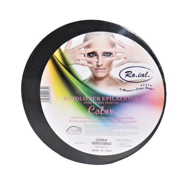 Rola hartie epilat, neagra, Ro.ial, 7 cm x 100 m