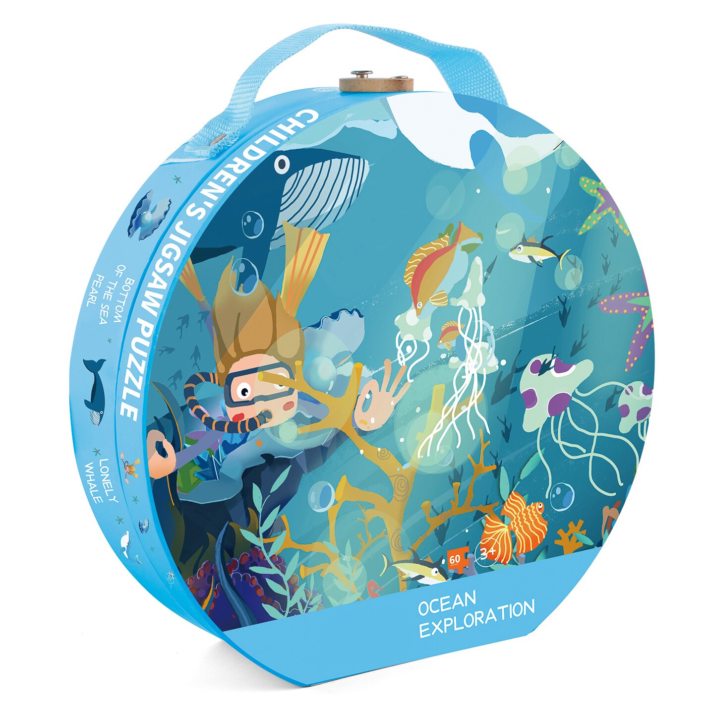 Puzzle Mappy - Exploram Oceanul, 60 piese