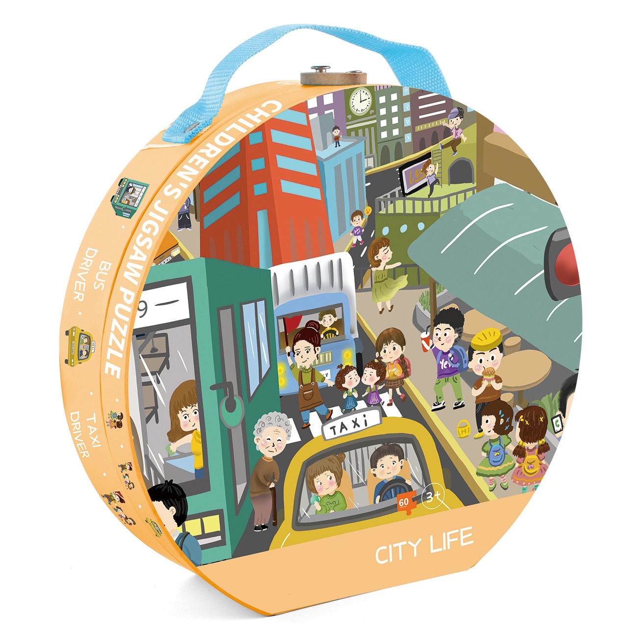 Puzzle Mappy - Orasul, 60 piese