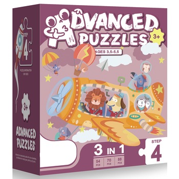 Set 3 puzzle Mappy Baby Step IV, 54 / 70 / 88 piese Set 3 puzzle Mappy Baby Step IV, 54 / 70 / 88 piese