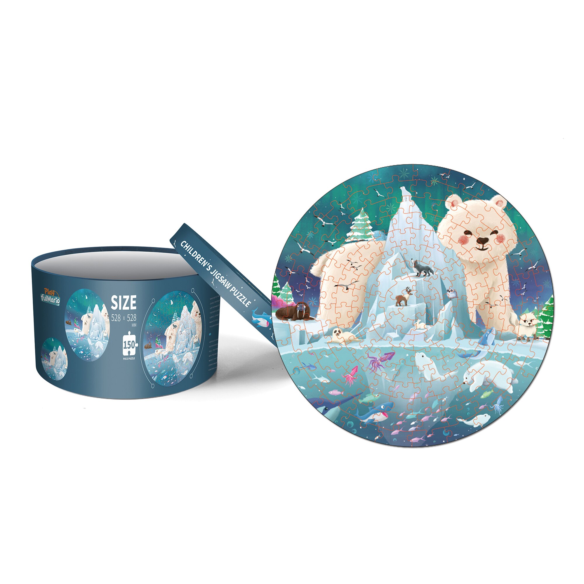 Puzzle Mappy Ice World, 150 piese