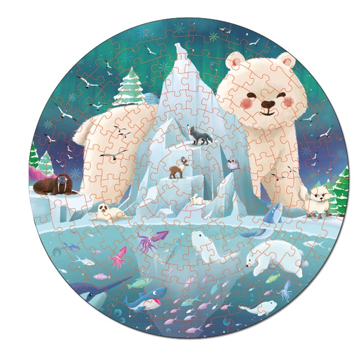 Puzzle Mappy Ice World, 150 piese