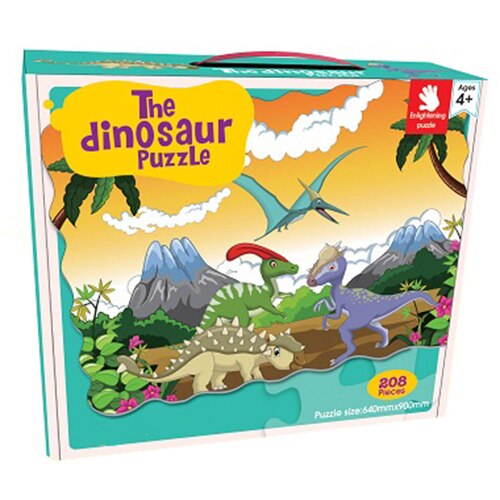 Puzzle Mappy - Dinozauri, 208 piese